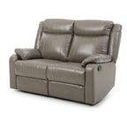 Causeuse inclinable double en similicuir Ward