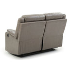 Causeuse inclinable double en similicuir Ward