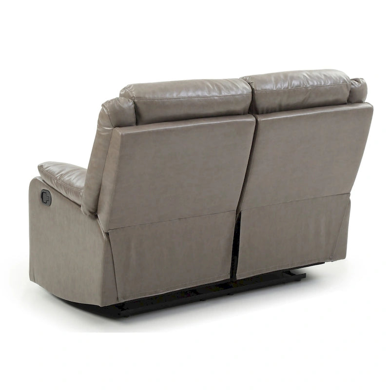 Causeuse inclinable double en similicuir Ward