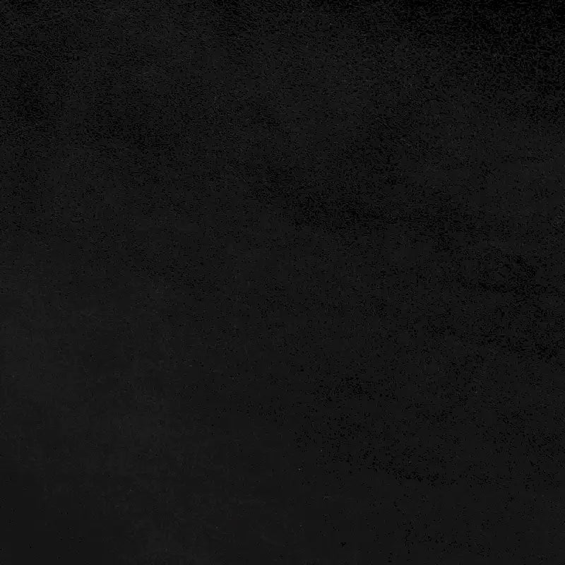 Ottoman carré en cuir pleine fleur noir/marron avec base en métal laiton