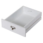 Table d'appoint vintage blanche/grise avec tiroir – 1 personne