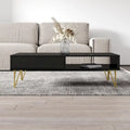 Table Basse Laquée, Noir/Blanc, Style Moderne