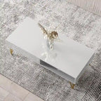Table Basse Laquée, Noir/Blanc, Style Moderne