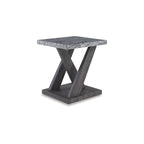 Ensemble de 3 tables basses et bouts de canapé en marbre gris