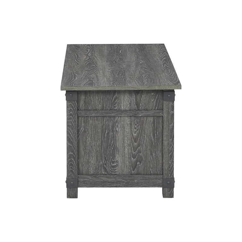 Table basse relevable effet bois marron, 44L x 20P x 19H po.