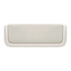 Banc en velours, crème et vert, style incurvé, 1 place