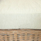 Fauteuil en rotin naturel/gris, une place