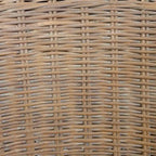 Fauteuil en rotin naturel/gris, une place