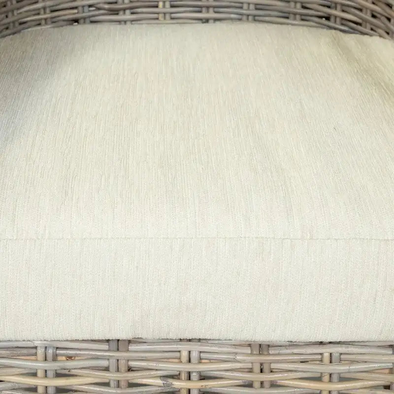 Fauteuil en rotin naturel/gris, une place
