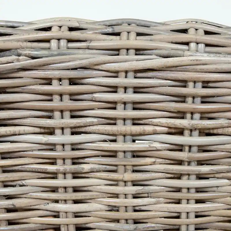 Fauteuil en rotin naturel/gris, une place