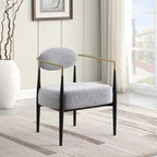 Fauteuil d'appoint du milieu du siècle, gris / beige / marron, une place, cadre en métal