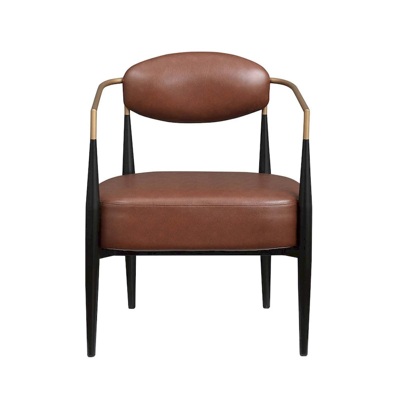 Fauteuil d'appoint du milieu du siècle, gris / beige / marron, une place, cadre en métal
