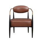 Fauteuil d'appoint du milieu du siècle, gris / beige / marron, une place, cadre en métal