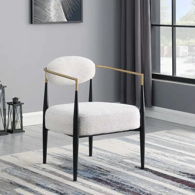 Fauteuil d'appoint du milieu du siècle, gris / beige / marron, une place, cadre en métal