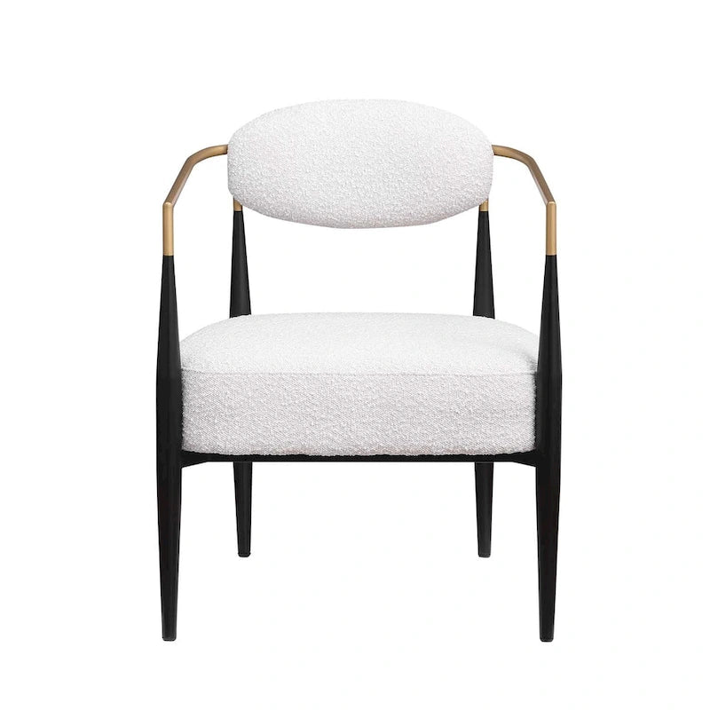 Fauteuil d'appoint du milieu du siècle, gris / beige / marron, une place, cadre en métal