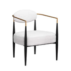 Fauteuil d'appoint du milieu du siècle, gris / beige / marron, une place, cadre en métal