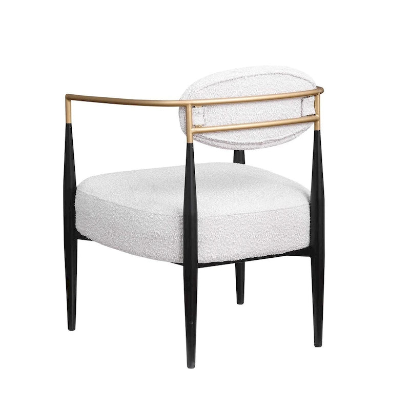 Fauteuil d'appoint du milieu du siècle, gris / beige / marron, une place, cadre en métal