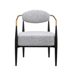Fauteuil d'appoint du milieu du siècle, gris / beige / marron, une place, cadre en métal
