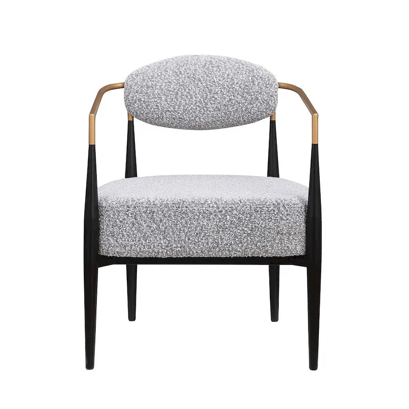 Fauteuil d'appoint du milieu du siècle, gris / beige / marron, une place, cadre en métal