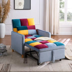 Chaise-lit convertible 3-en-1, inclinable réglable, simple – Arc-en-ciel / Beige / Gris / Noir