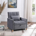 Chaise-lit convertible 3-en-1, inclinable réglable, simple – Arc-en-ciel / Beige / Gris / Noir