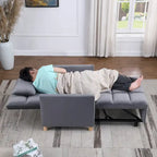 Chaise-lit convertible 3-en-1, inclinable réglable, simple – Arc-en-ciel / Beige / Gris / Noir