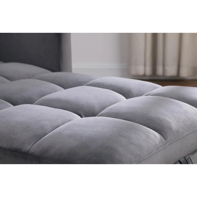 Chaise-lit convertible 3-en-1, inclinable réglable, simple – Arc-en-ciel / Beige / Gris / Noir
