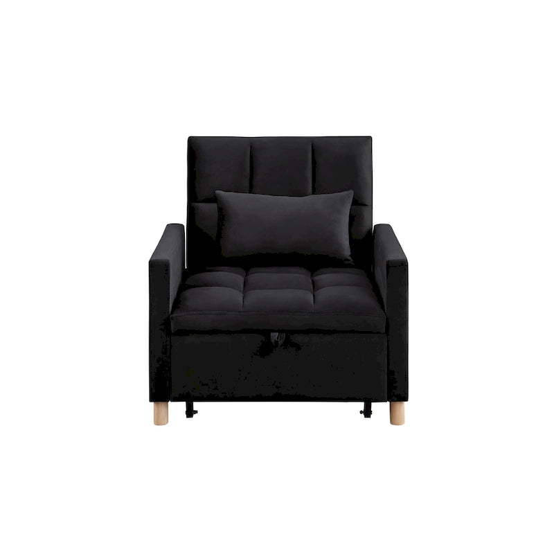 Chaise-lit convertible 3-en-1, inclinable réglable, simple – Arc-en-ciel / Beige / Gris / Noir