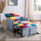Chaise-lit convertible 3-en-1, inclinable réglable, simple – Arc-en-ciel / Beige / Gris / Noir