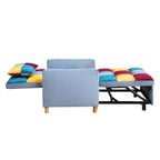 Chaise-lit convertible 3-en-1, inclinable réglable, simple – Arc-en-ciel / Beige / Gris / Noir