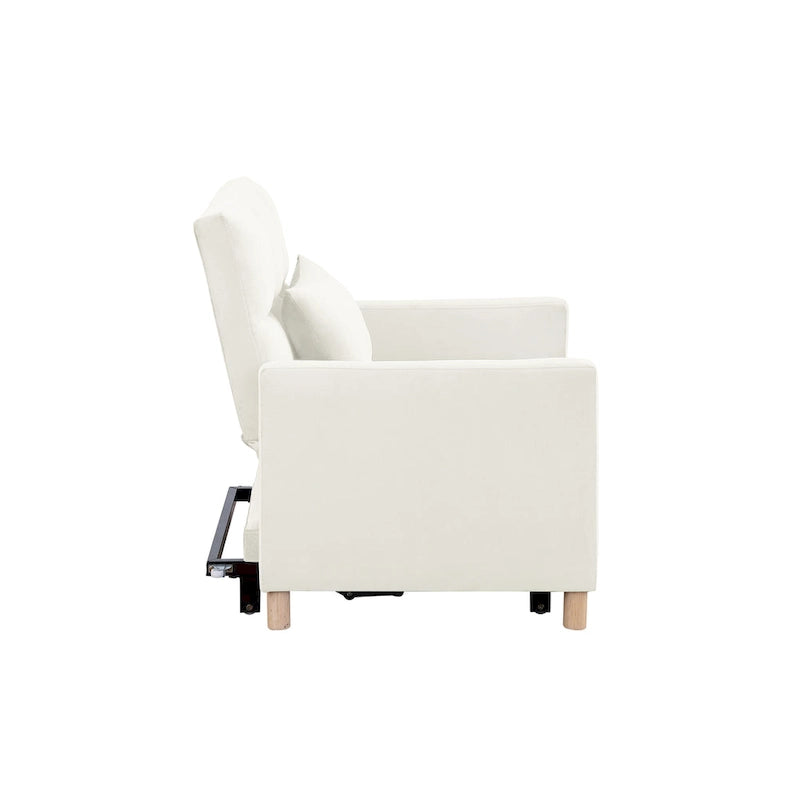 Chaise-lit convertible 3-en-1, inclinable réglable, simple – Arc-en-ciel / Beige / Gris / Noir
