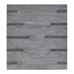 Bout de canapé rectangulaire en gravier vieilli avec pieds en bronze satiné, 1 place