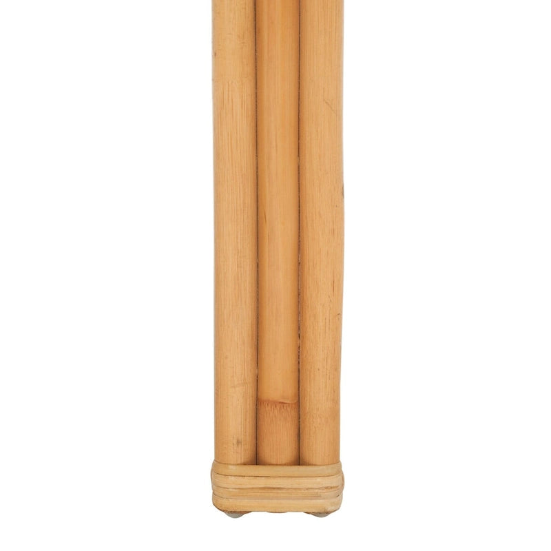 Table basse en rotin et bambou, forme rectangulaire, couleur naturelle – 119 cm (L) x 61 cm (P) x 46 cm (H)