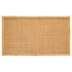 Table basse en rotin et bambou, forme rectangulaire, couleur naturelle – 119 cm (L) x 61 cm (P) x 46 cm (H)