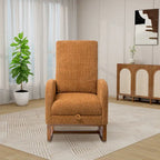 Fauteuil à bascule pivotant dossier haut en bouclette Ivoire / Gris clair / Anthracite / Vert / Caramel / Bleu marine, 1 place