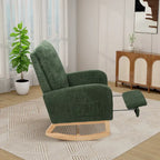 Fauteuil à bascule pivotant dossier haut en bouclette Ivoire / Gris clair / Anthracite / Vert / Caramel / Bleu marine, 1 place