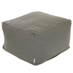 Pouf ottoman tissé Magnolia / Gris / Marine / Marron clair, 1 place, 68,5 x 68,5 x 43 cm