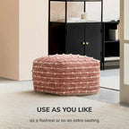 Pouf carré bleu / rouge, 1 place