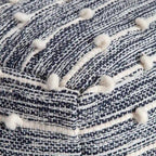 Pouf carré bleu / rouge, 1 place