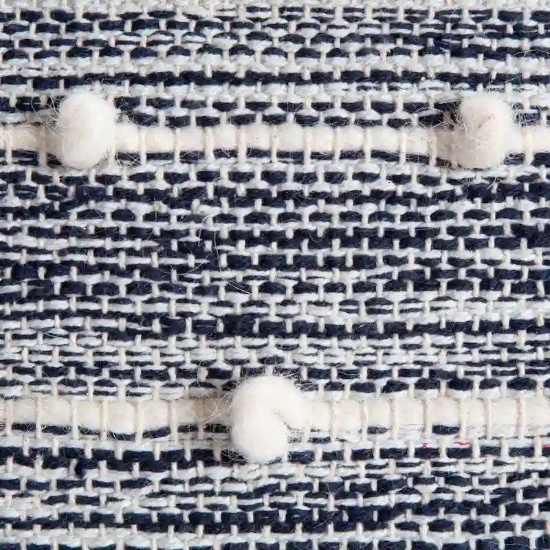 Pouf carré bleu / rouge, 1 place