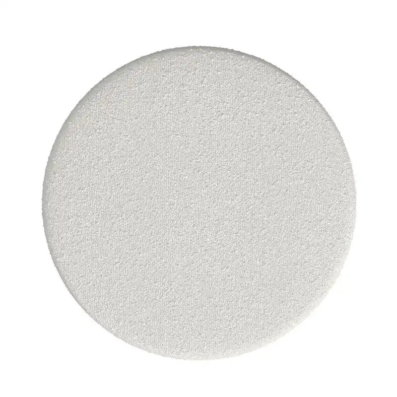 Pouf carré en velours mocha et bouclette crème, 1 place
