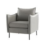 Fauteuil d'appoint en tissu anti-rayures, style moderne, lot de 2