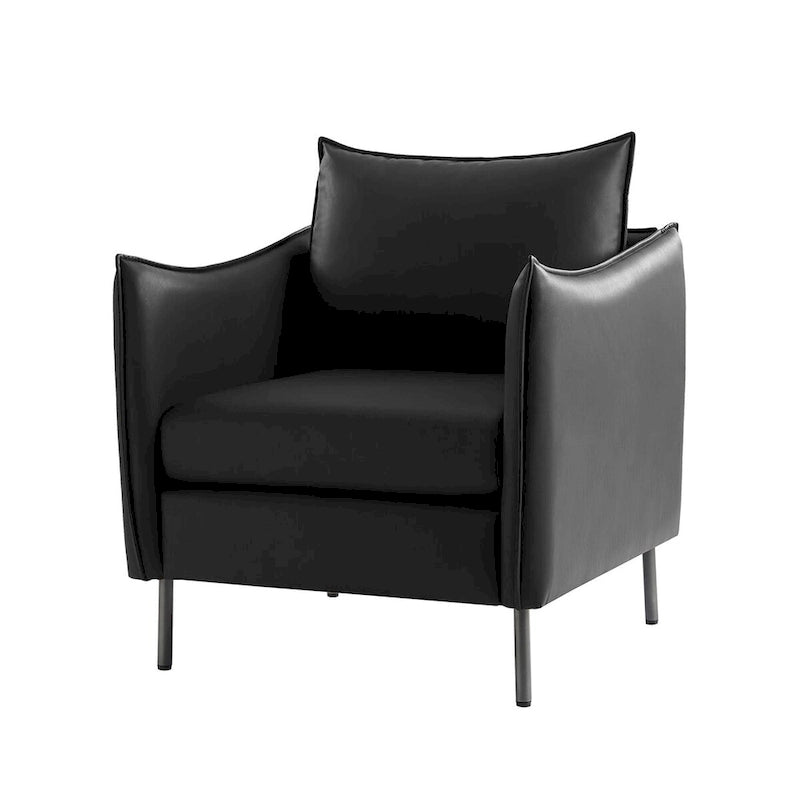 Fauteuil d'appoint en tissu anti-rayures, style moderne, lot de 2