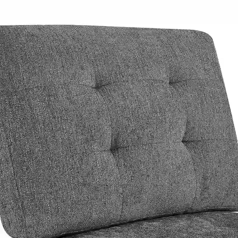 Canapé modulable en chenille grise, 6 places en L, réversible