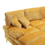 Canapé d'angle en chenille en U, multicolore, style moderne, 5 places et plus