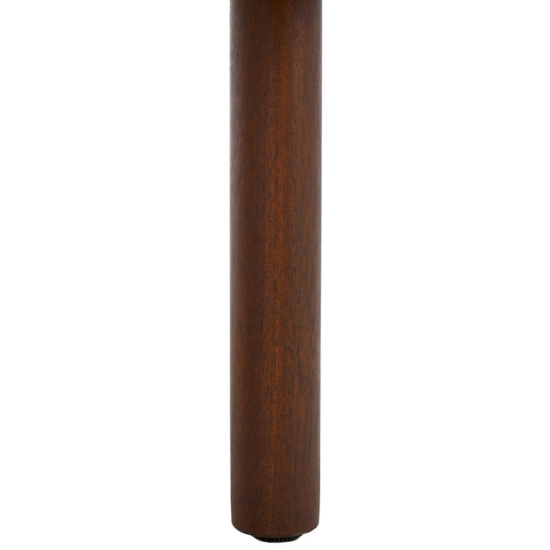 Table basse tambour à 2 portes Noyer/Or