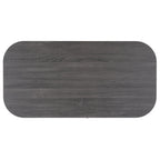 Table basse tambour à 2 portes Noyer/Or